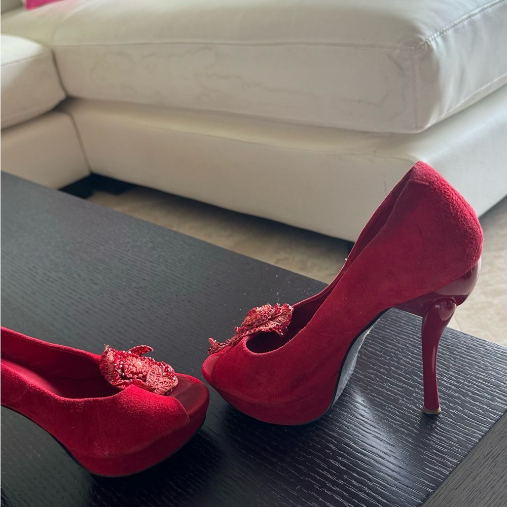 Basic Editions Suede Red Size 36 - image 3